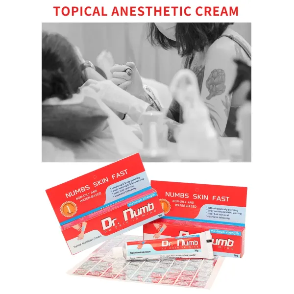 Dr Numb Tattoo Numbing Cream Microblading Body Tattoo High Quality Lido=Caine Ointment for Filler Microblading