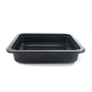 Rectangle Black Disposable 18*16*4cm Frozen Food Tray
