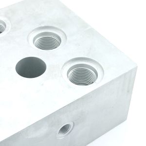 Customized ODM Precision Machinery Anodized Aluminum Hydraulic Blocks Customized