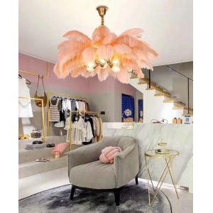 DIY Ostrich Feather Lamp