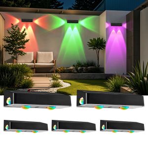 China IP65 Solar 3 Ways Lights Powered Plastic LED Garden Fence Lights on sale