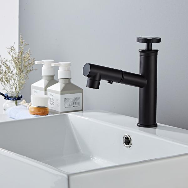 Buy 360 Degree Swivel Pull Out Basin Tap Bathroom Basin Faucets at wholesale prices