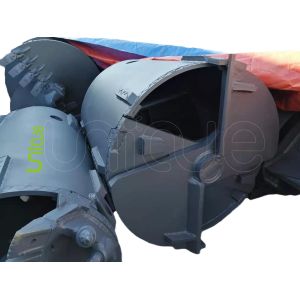 Double Cut 1000mm Dia 20mm Thick Drilling Bucket Auger For Clay Drilling