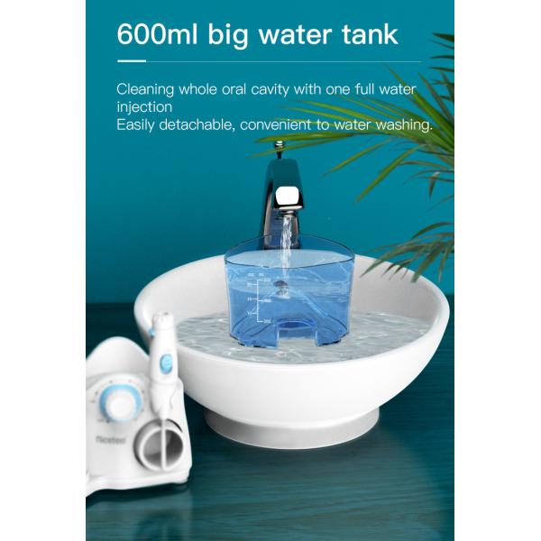 Combo Electric Toothbrush IPX4 Countertop Water Flosser Teeth Whitening 600ml