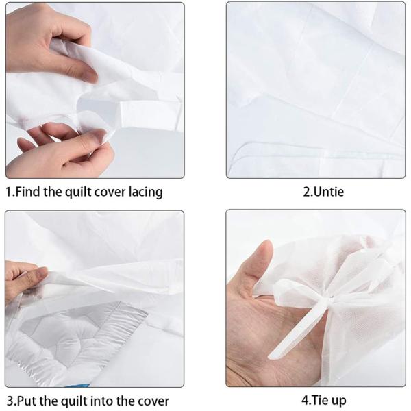 75gsm White Flat Waterproof Disposable Nonwoven Bed Sheet Roll