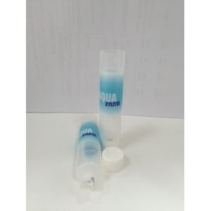 Round Transparent Laminated Pharmaceutical / Toothpaste Tube With Screw Cap
