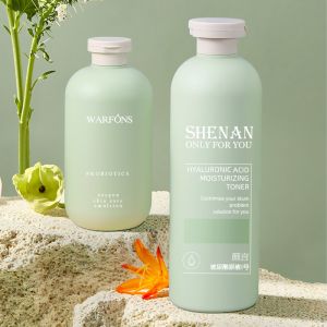 HDPE Material Plastic Cosmetic Shampoo Bottle With Flap Cap Custom Logo