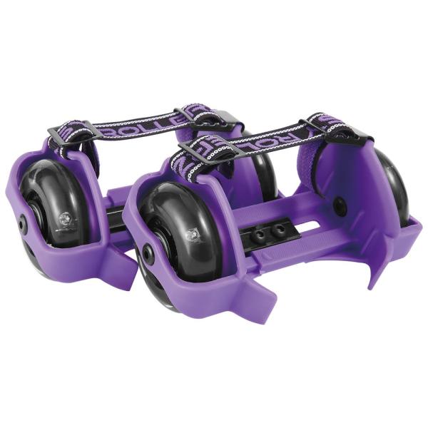 Buy YOBANG Purple Classic Heel Wheels Skates With Flashing Lights for shoes kids at wholesale prices