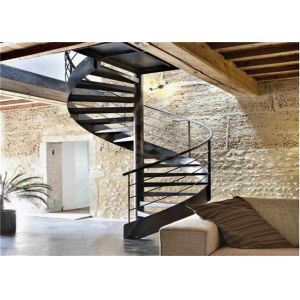 Thailand Oak Spiral Staircase , Space Saving Spiral Staircase Easy Assembling