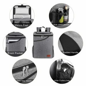 40 Can Soft Sided Insulated Backpack Cooler Bag For Outdoor Travel / BBQ Party