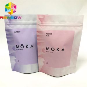 Matt Finish Cbd Bath Salt Plastic Pouches Packaging Aluminum Foil Resealable For