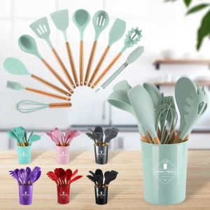 Food Grade Silicone Kitchen Utensil Set Cooking Tool Kitchen Set
