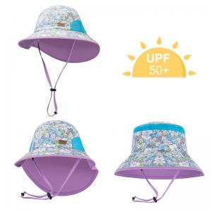 Quality Summer Breathable Mesh Bucket Hat UPF 50+ Childrens Sunhats ODM for sale