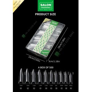 Plastic Fake Half Tips Nails For Professional Beauty Salon