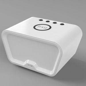 Digital 15W Alarm Clock Wireless Charger With Temperature Display