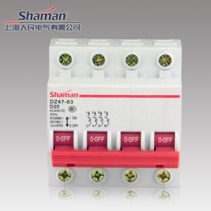 Quality High quality good price DZ47-63D-4P-20A Mini circuit breaker,murray circuit breakers for sale
