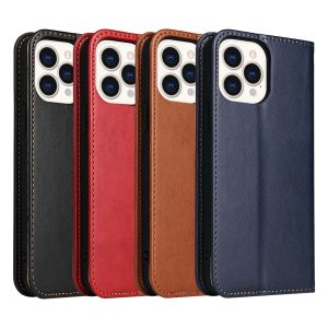 Waterproof Leather Phone Cases Personalised Iphone Wallet Case