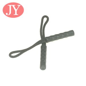Jiayang zipper pull tab TPU Silicon string rope customized TPU zipper puller for