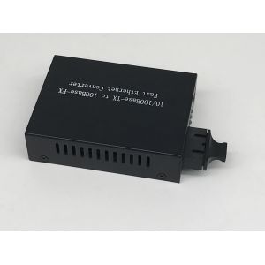 One Rj45 Port 10 / 100M Fiber Ethernet Media Converter , Multimode Media
