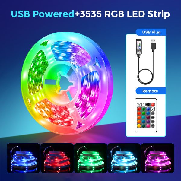 IP20 Waterproof Multicolor LED Strip Lights Changeable for Endless and
