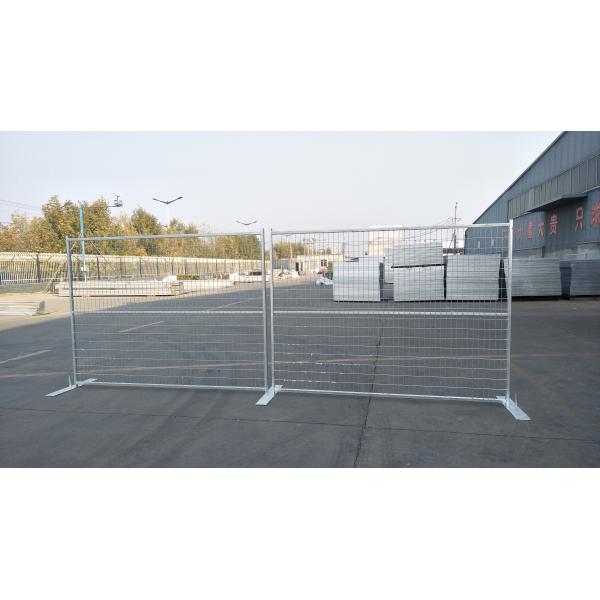 2"/50mm tubing x 2.00mm frame H6’/1830mm*9’W/2740mm canada construction temp fence panels 4"x12"/100m*300mm*3mm dia