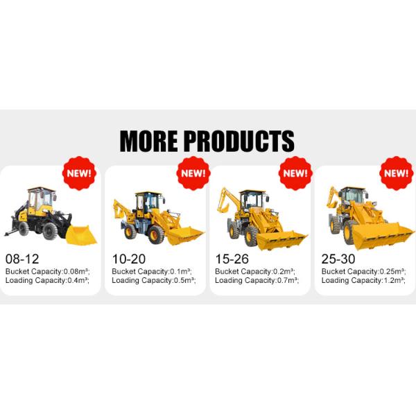 Cheap Diesel Small Backhoe Wheel Loader Tractor Excavator Compact Backhoe with Bucket for Agriculture