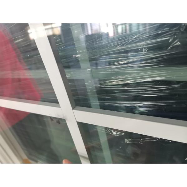 Black Anthracite UPVC Single Hung Window With Double Glass