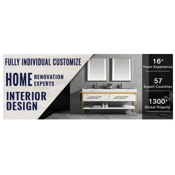 Custom LED Waterproof Bathroom Mirror Cabinet Waterproof Modern Wall Mount Vanity