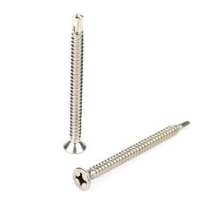 Quality Flat Head Phillips 50mm Self Drilling Screws Tek Lag Bolts Stainless Steel Customized for sale