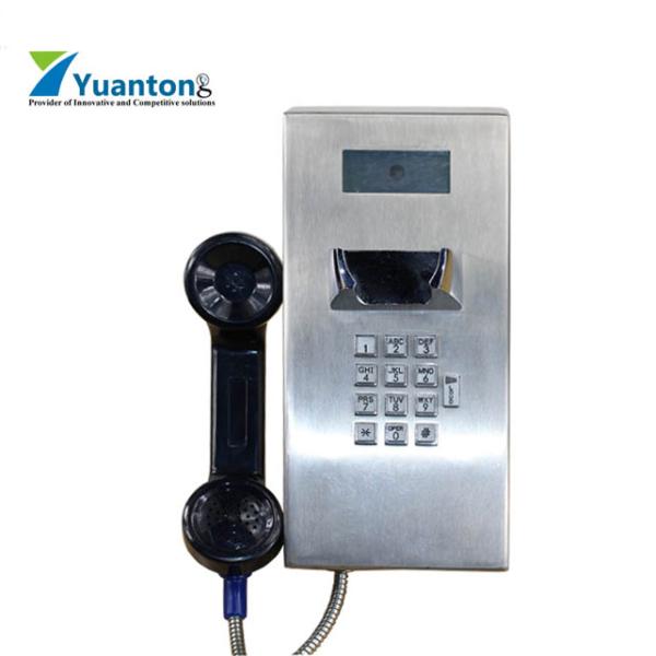 Waterproof Industrial VoIP Phone Anti Vandal With Rugged Aluminum Enclosure