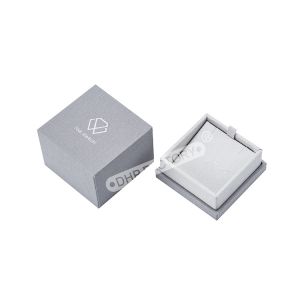 Quality Fabric Covered Custom Necklace Packaging Box With Suede Insert for sale