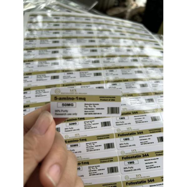 Wolverine 2ml Glass And Plastic Bottle Labels