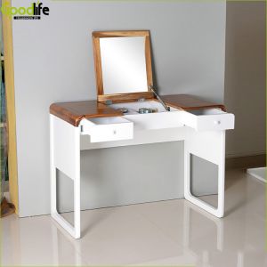 E1 MDF Fashion Style Solid Wood 102*52*75cm Mirrored Dressing Table Set