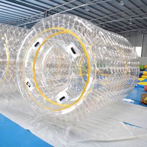 Quality 0.8mm/1.0mm PVC Material Transparent Inflatable Water Roller for sale
