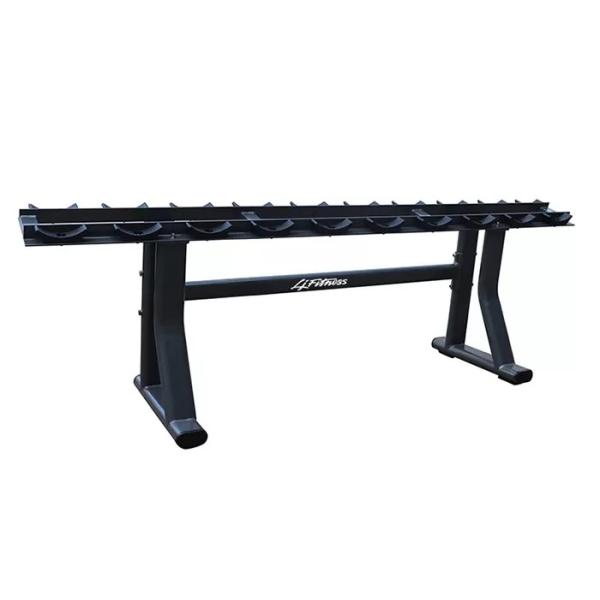 Buy Silver Black Steel Single Tier Dumbbell Rack Bench Weight Machine at wholesale prices