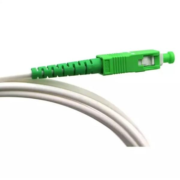 2mm 3mm FTTH Pigtails LSZH White Fibre Optical Cable G652D G657A SC/APC Fiber Optic Patch Cord