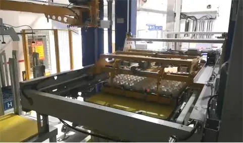 Depalletizing Bottles Bulk Stacks Depalletizer Machine