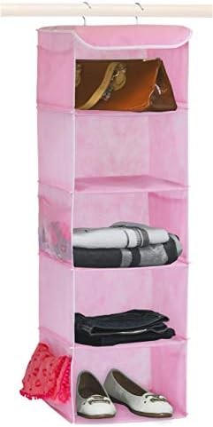 SIMPLE HOUSEWARE 5 SHELVES HANGING CLOSET ORGANIZER, GRAY