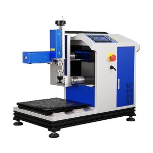 China Pcd Material rotary Tools Fiber Laser Engraving Machine with Max Processing Depth≤1mm and Minimum Character 0.15mm*0.15mm on sale