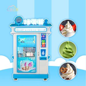 Quality Compact Easy Operate Ice Cream Vending Machine Automatic Logo Accept for sale
