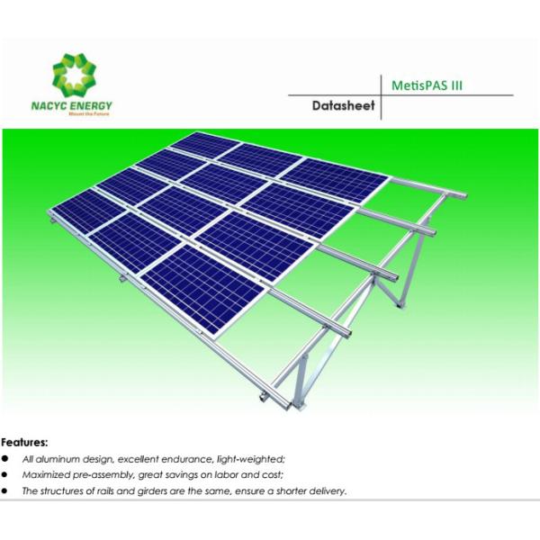 Buy Universal Solar Ground Mounting Bracket Solar Panel Power Racking Systems at wholesale prices