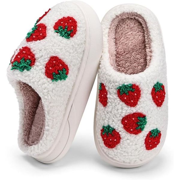 Fun Designs Anti Slip Kids Indoor Slippers With Breathable Faux Fur Lining