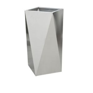 Small white irregular flower pots geometric modern planter
