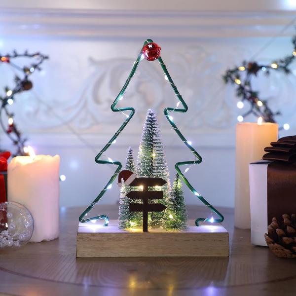 Customized Christmas Tabletop Decoration, Battery Operated Christmas Indoor