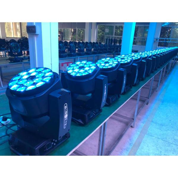 50000 Hours Lifespan 19*15W RGBW LED Big Bee Eyes Moving Head Stage Light with Remote