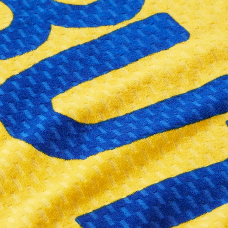 Butter Beach Towel in Yellow – 100% Cotton Terry for Plush Absorbency and Sunny