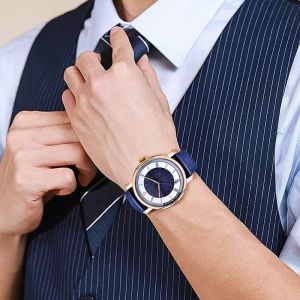 Stainless Steel Case Mens Automatic Watches Mechanical 75x115MM Band Length