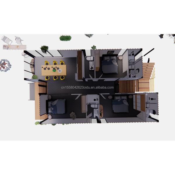 Steel Frame Galvanized Steel Bending 180g 20ft 40ft Farm Home Flat Package Container Bedroom Kitchen Living Room Bathroom