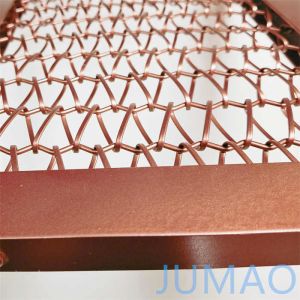 1x3 Copper Metal Mesh Divider Wall Partitions Cutomized