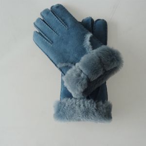 High quality Shearling Sheepskin Gloves sheepskin ladies leather gloves
